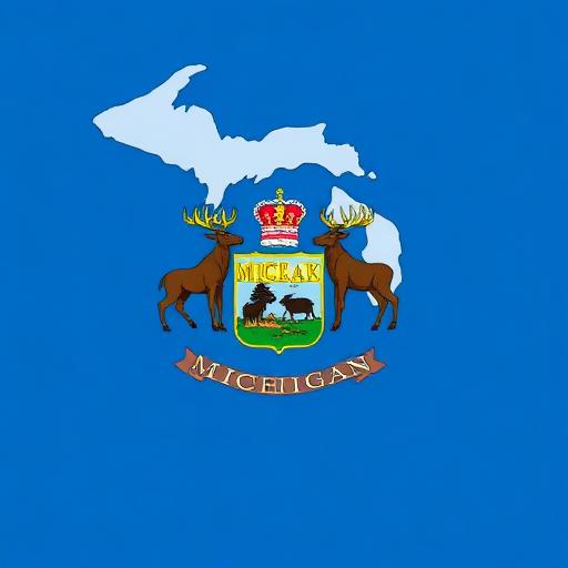 Michigan state flag